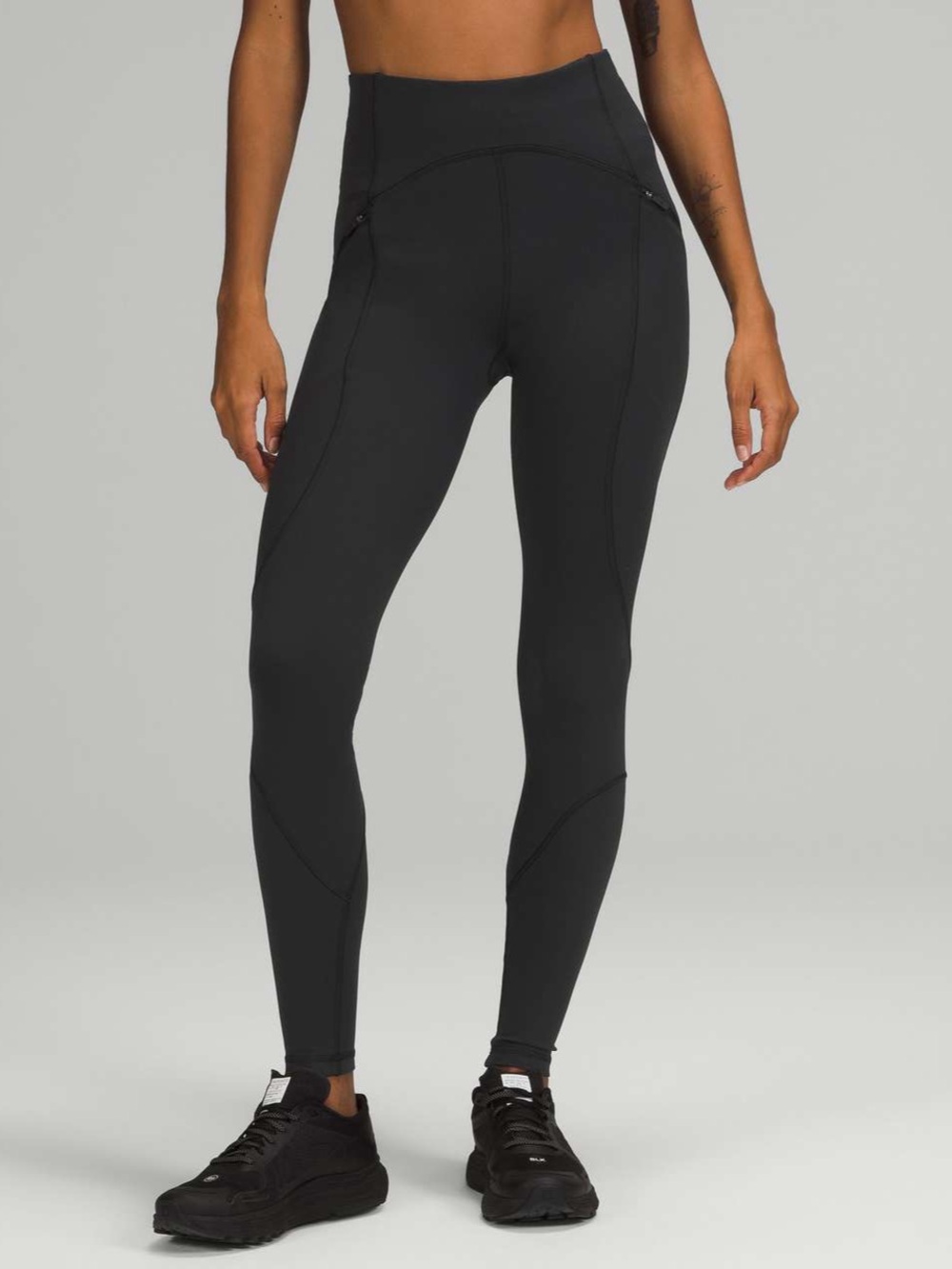 Lululemon Rain Repellent High-Rise Running Tight 28" Black Size 4